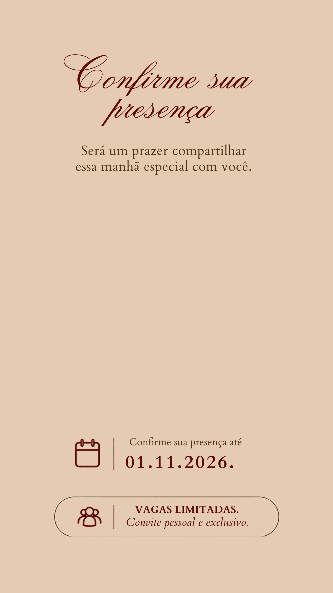 Confirme sua Presença